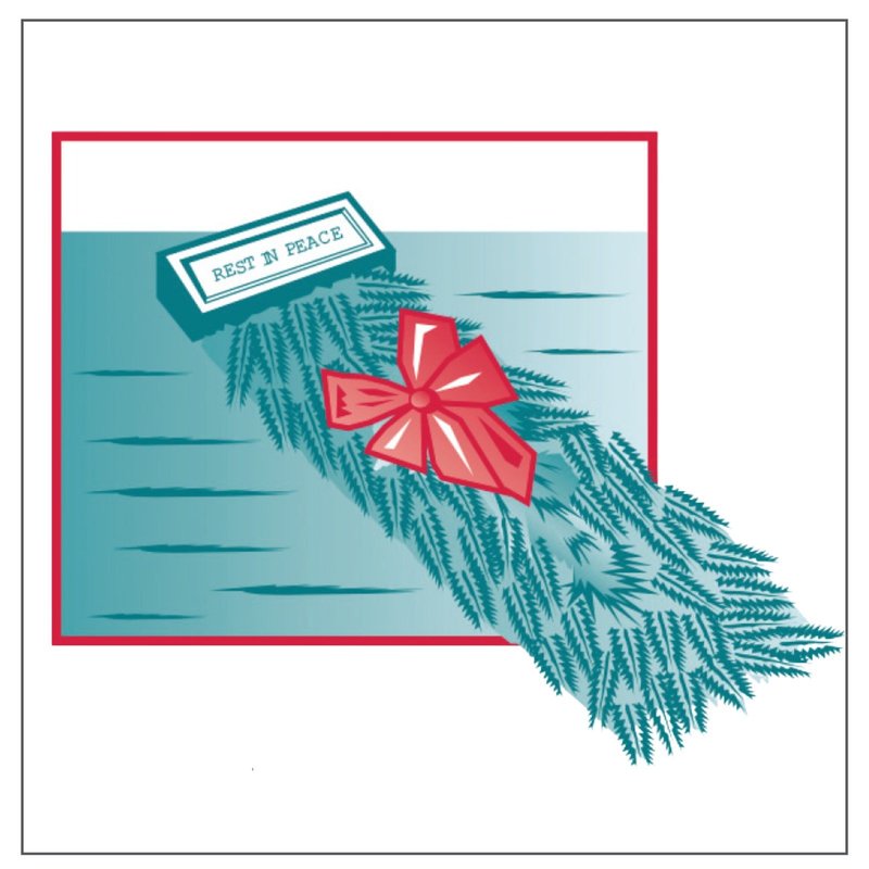 Gravesite Remembrance - Evergreen Blanket